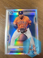 2021 Bowman Draft Chrome Refractor #BDC-92 Pedro Leon Houston Astros